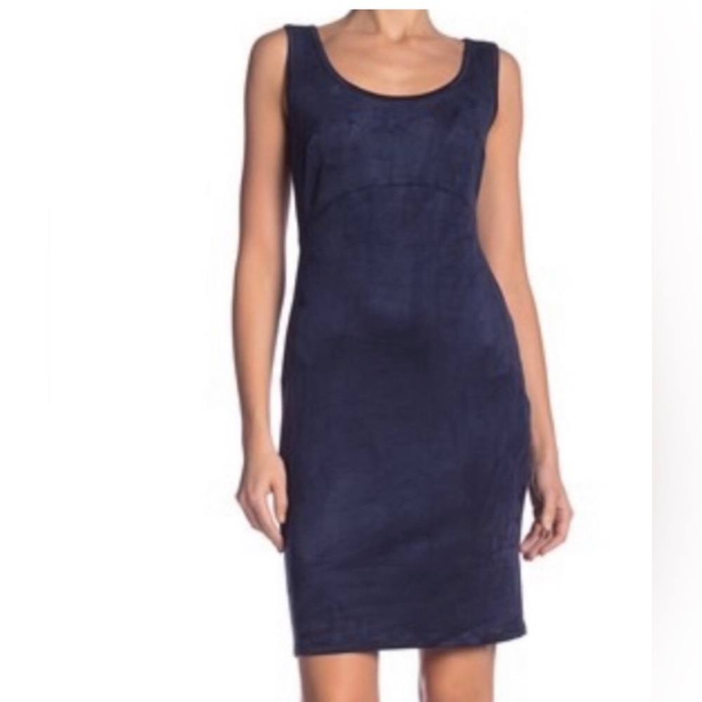 Blue Philosophy Faux Suede Dress